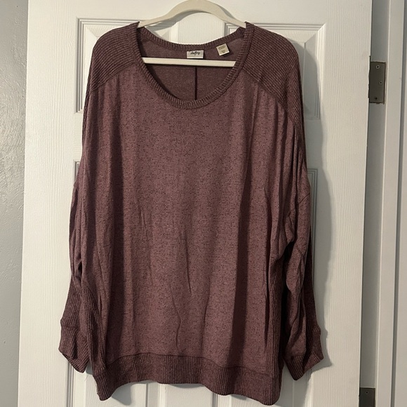 Daytrip Mauve Knit Top - Picture 1 of 3